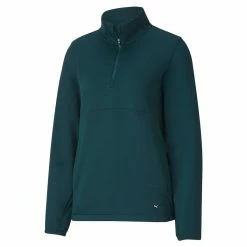 PUMA Golf Puma Womens Cloudspun 1/4 Zip Golf Jacket -Apparel Sales Store 597712 09 84569.1669159122