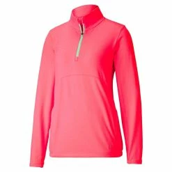 PUMA Golf Puma Womens Cloudspun 1/4 Zip Golf Jacket -Apparel Sales Store 597712 10 14964.1669159122