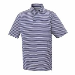 FootJoy Golf FootJoy Lisle Feeder Stripe Self Collar Polo -Apparel Sales Store FJ 22157 01 07067.1675972290