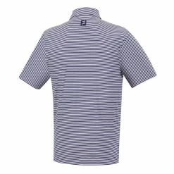 FootJoy Golf FootJoy Lisle Feeder Stripe Self Collar Polo -Apparel Sales Store FJ 22157 02 19276.1675972290