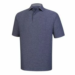 FootJoy Golf FootJoy ProDry Solid Lisle Golf Shirt With Stripe Accent -Apparel Sales Store FJ 25702 01 25807.1675966578