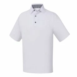 FootJoy Golf FootJoy ProDry Solid Lisle Golf Shirt With Stripe Accent -Apparel Sales Store FJ 32906 01 45014.1675966578