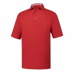 FootJoy Golf FootJoy ProDry Solid Lisle Golf Shirt With Stripe Accent -Apparel Sales Store FJ 32953 01 28421.1675966578