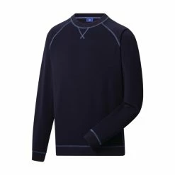 FootJoy Golf FootJoy Drirelease French Terry Crewneck -Apparel Sales Store FootJoy Drirelease French Terry Crewneck Navy 77150.1671553994