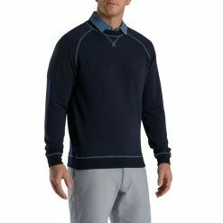 FootJoy Golf FootJoy Drirelease French Terry Crewneck -Apparel Sales Store FootJoy Drirelease French Terry Crewneck Navyc 35356.1671554008