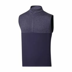 FootJoy Golf FootJoy Heather Yoke Half-Zip Vest -Apparel Sales Store FootJoy Heather Yoke Half Zip Vest Navy 82855.1671488300