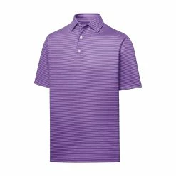 FootJoy Golf FootJoy Lisle Feeder Stripe Self Collar Polo -Apparel Sales Store FootJoy Lisle Feeder Stripe Self Collar Polo VT 28548 44775.1675972290