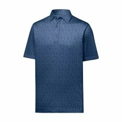 FootJoy Golf FootJoy Painted Floral Lisle Traditional Fit Polo -Apparel Sales Store FootJoy Painted Floral Lisle Traditional Fit Polo Navy 89635.1675980007