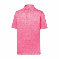 FootJoy Golf FootJoy Painted Floral Lisle Traditional Fit Polo -Apparel Sales Store FootJoy Painted Floral Lisle Traditional Fit Polo Watermelon 55187.1675980007