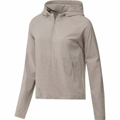 Adidas Golf Adidas Womens Seersucker Quarter Zip Hoodie -Apparel Sales Store HS8972 23888.1679077112