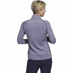 Adidas Golf Adidas Womens Embossed Quarter Zip Jacket -Apparel Sales Store HT1269 01 07436.1679077340