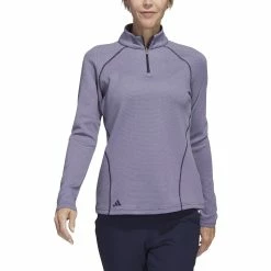 Adidas Golf Adidas Womens Embossed Quarter Zip Jacket -Apparel Sales Store HT1269 20686.1679077405