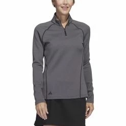 Adidas Golf Adidas Womens Embossed Quarter Zip Jacket