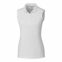 Cutter & Buck Womens Advantage Sleeveless Polo -Apparel Sales Store LCK00063 WH MANN HG 50881.1669059532