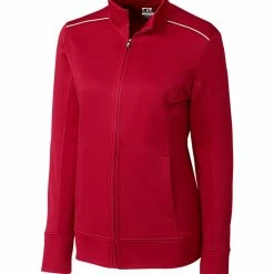 Cutter & Buck Women's WeatherTec Ridge Full Zip -Apparel Sales Store LCK02571 CDR MANN HG 49136.1668534296