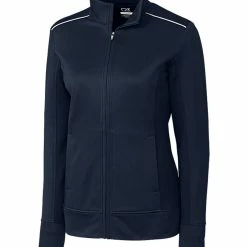 Cutter & Buck Women's WeatherTec Ridge Full Zip -Apparel Sales Store LCK02571 NVBU MANN HG 80638.1668534296