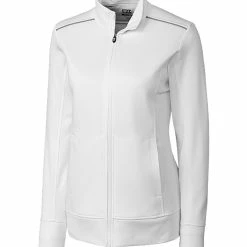 Cutter & Buck Women's WeatherTec Ridge Full Zip -Apparel Sales Store LCK02571 WH MANN HG 52455.1668534296