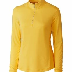 Cutter & Buck Ladies Madeline Half Zip Mockneck Top -Apparel Sales Store LCK08651 GDA MANN HG 50841.1649800453