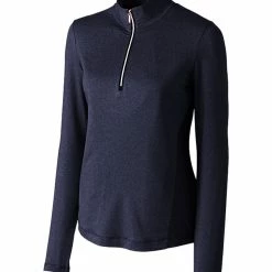 Cutter & Buck Ladies Madeline Half Zip Mockneck Top -Apparel Sales Store LCK08651 LYN MANN HG 18151.1649800453