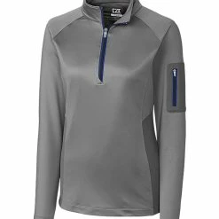 Cutter & Buck Ladies Shaw Hybrid Half Zip -Apparel Sales Store LCK08666 OXTBL MANN HG 02589.1649799506