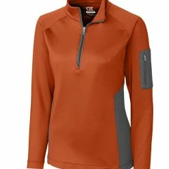 Cutter & Buck Ladies Shaw Hybrid Half Zip -Apparel Sales Store LCK08666 TXO MANN HG 98757.1649799506
