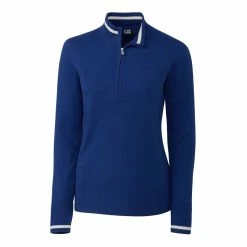 Cutter & Buck Ladies Lakemont Tipped Half Zip -Apparel Sales Store LCS00005 TBL MANN HG 67969.1669056891