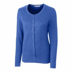 Cutter & Buck Womens Lakemont Cardigan -Apparel Sales Store LCS08101 TBL MANN HG 57152.1668630914
