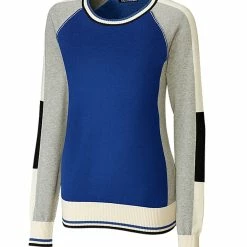 Cutter & Buck Ladies Stride Colorblock Sweater -Apparel Sales Store LCS08102 TBL MANN HG 39132.1649710989