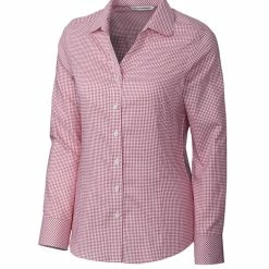 Cutter & Buck Women's Long Sleeve Epic Easy Care Tattersall 5 Cutter & Buck Women's Long Sleeve Epic Easy Care Tattersall -Apparel Sales Store LCW04148 RD MANN HG 61729.1649784468