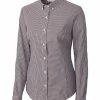 Cutter & Buck Womens Long Sleeve Epic Easy Care Gingham Top