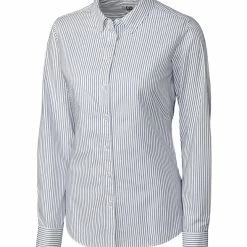 Cutter & Buck Womens Long Sleeve Epic Easy Care Pin Stripe Top 5 Cutter & Buck Womens Long Sleeve Epic Easy Care Pin Stripe Top -Apparel Sales Store LCW04152 WHFB MANN HG 23835.1668614149