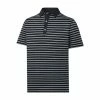 FootJoy Golf FootJoy Lisle Multi Stripe Self Collar Athletic Fit Polo