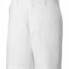 Cutter & Buck DryTec White Bainbridge Flat Front Short - Big & Tall