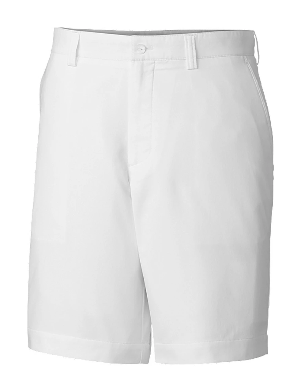 Cutter & Buck DryTec White Bainbridge Flat Front Shorts 2 Cutter & Buck DryTec White Bainbridge Flat Front Shorts - Image 2