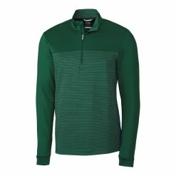 Cutter & Buck Traverse Stripe Half Zip -Apparel Sales Store MCK00088 HT MANN HG 01117.1637364860