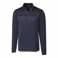 Cutter & Buck Traverse Stripe Half Zip -Apparel Sales Store MCK00088 LYN MANN HG 81594.1637364860