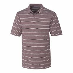 Cutter & Buck Forge Heather Stripe Polo -Apparel Sales Store MCK00112 BRD MANN HG 21776.1668804695