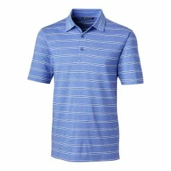 Cutter & Buck Forge Heather Stripe Polo -Apparel Sales Store MCK00112 CEN MANN HG 34038.1668804695