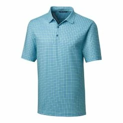 Cutter & Buck Pike Small Plaid Print Polo -Apparel Sales Store MCK00127 FRM MANN HG 57486.1637613966