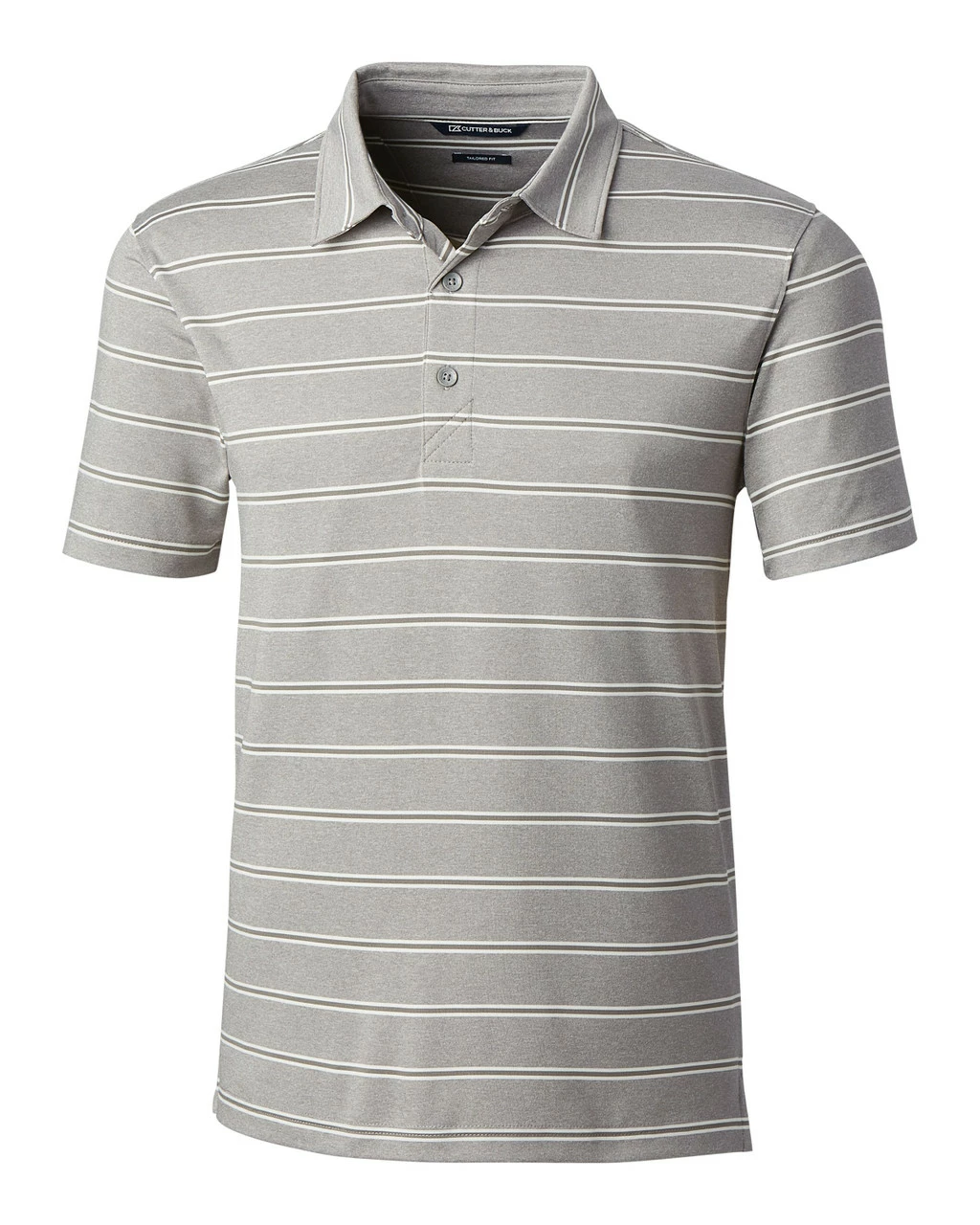 Cutter & Buck Forge Heather Stripe Tailored Fit Polo 6 Cutter & Buck Forge Heather Stripe Tailored Fit Polo - Image 6