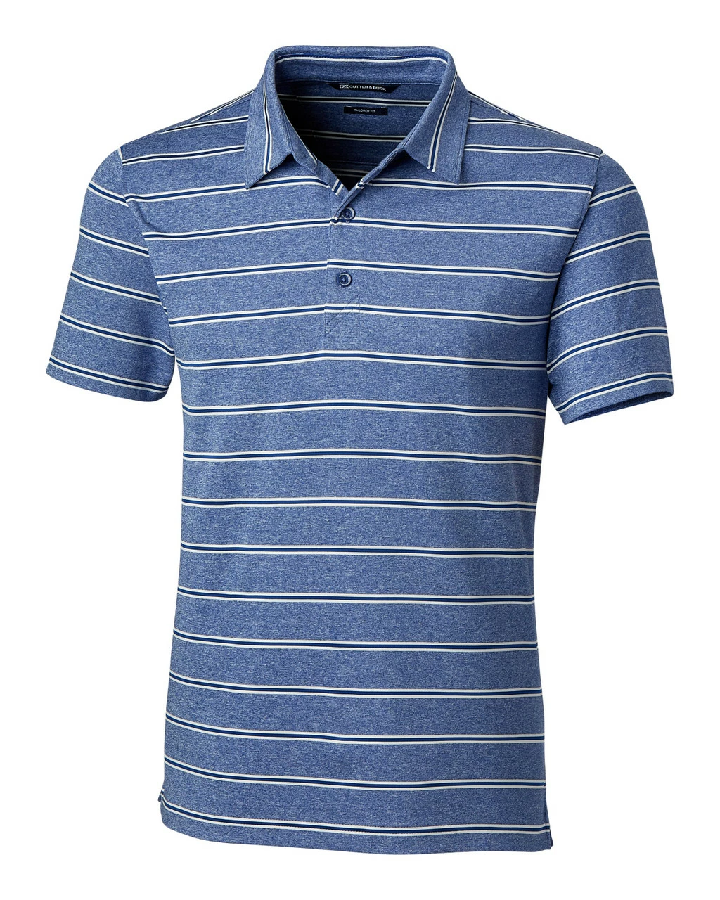 Cutter & Buck Forge Heather Stripe Tailored Fit Polo 7 Cutter & Buck Forge Heather Stripe Tailored Fit Polo - Image 7