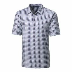 Cutter & Buck Pike Checkerboard Print Polo -Apparel Sales Store MCK00146 MJS MANN HG 11325.1668809863