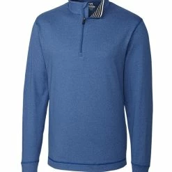 Cutter & Buck Men's DryTec Longsleeve Topspin Half Zip -Apparel Sales Store MCK00710 TBH MANN HG 45157.1634229874