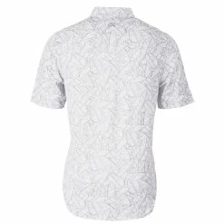 Cutter & Buck Reach Oxford Palm Print Polo -Apparel Sales Store MCK01125 POL MANNB HG 55712.1669062721
