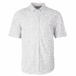 Cutter & Buck Reach Oxford Palm Print Polo -Apparel Sales Store MCK01125 POL MANN HG 72611.1669062721