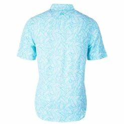 Cutter & Buck Reach Oxford Palm Print Polo -Apparel Sales Store MCK01125 SUB MANNB HG 32891.1669062721