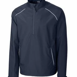 Cutter & Buck WeatherTec Beacon Half Zip Jacket -Apparel Sales Store MCO00922 NVBU MANN HG 74370.1634152011