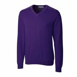 Cutter & Buck Men's Broadview V-Neck Sweater -Apparel Sales Store MCS01842 CLP MANN HG 56735.1668612559