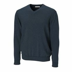 Cutter & Buck Men's Broadview V-Neck Sweater -Apparel Sales Store MCS01842 NVH MANN HG 64844.1668612559