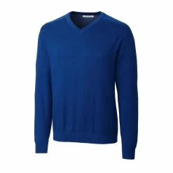 Cutter & Buck Men's Broadview V-Neck Sweater -Apparel Sales Store MCS01842 TBL MANN HG 92740.1668612559